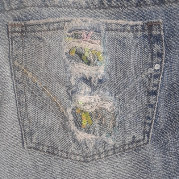 Department of Peace Custom Cut Denim Shorts - Picture 6 of 7